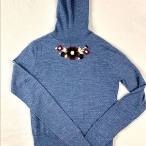 NWOT -Orla Kiely Embroidered Merino Wool Sweater XS